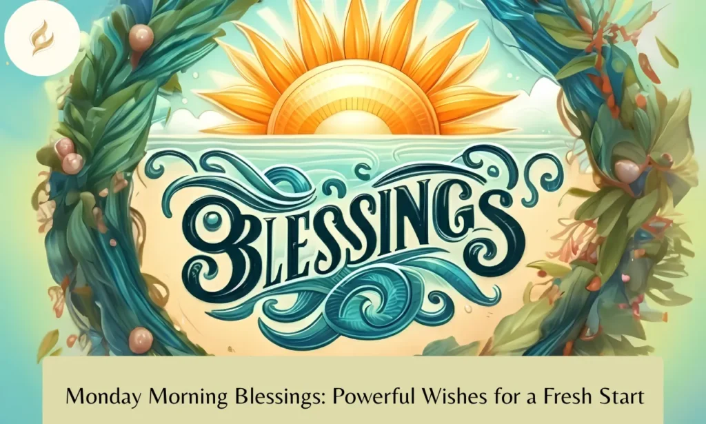 Monday morning blessings with a peaceful sunrise